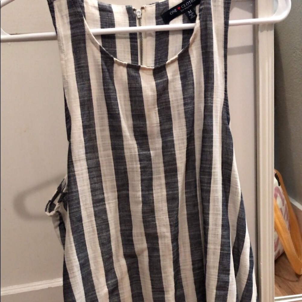 Never worn strip tank